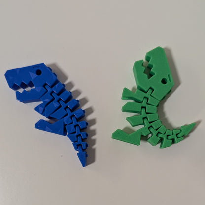 Flexi Rex 3D-gedrucktes Dinosaurier-Modell – Detailansicht der flexiblen Gliedmaßen des T-Rex für Beweglichkeit